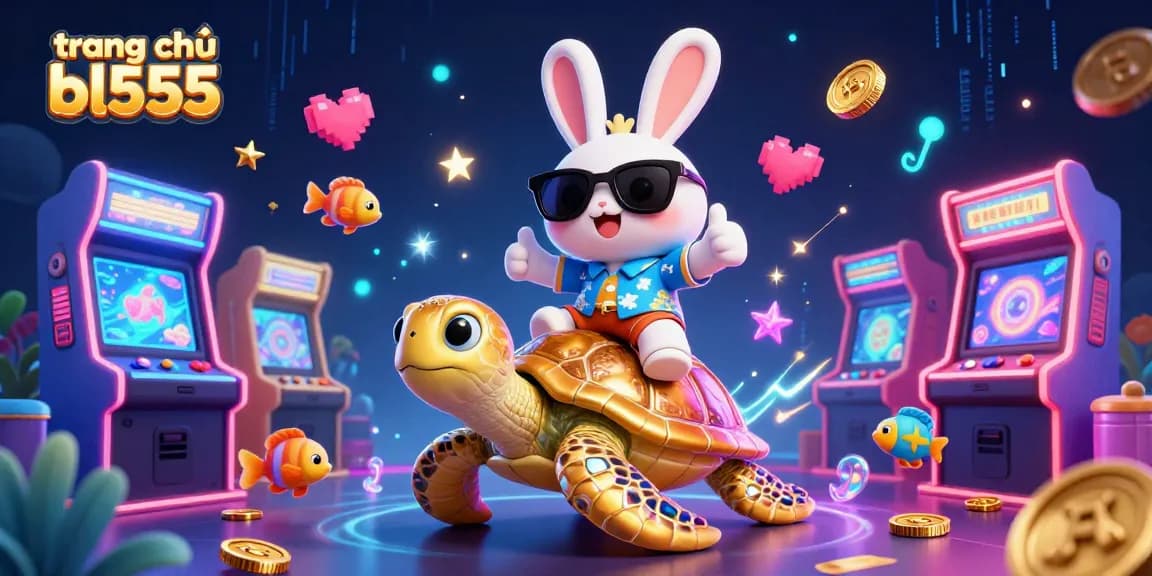 Experience winning fun at trang chủ bl555 with lucky rabbit, golden turtle, and vibrant casino elements.