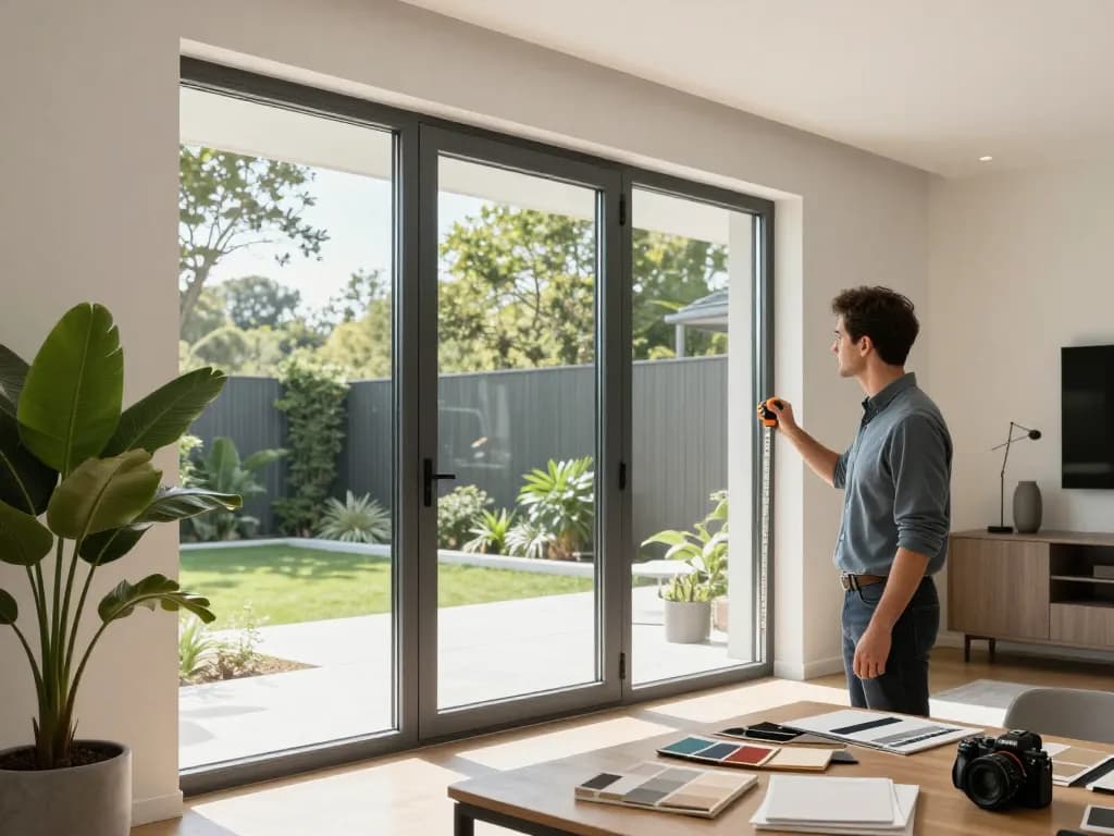 Fenster Schüco Installation in einem modernen Zuhause mit natürlichem Licht präsentiert.