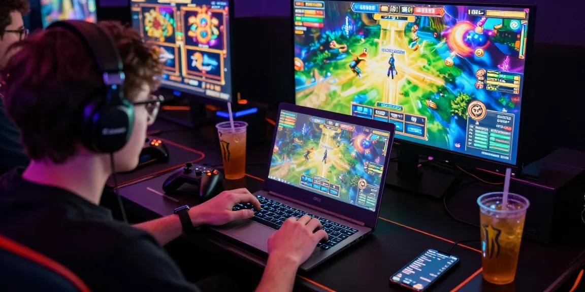 Pemain slot online di SIS4D dengan suasana gaming yang dinamis.