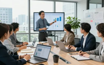 Ein Team bei einer Feedback-Sitzung zur Verbesserung der Feedback-Kultur bei der Arbeit.