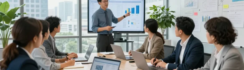 Ein Team bei einer Feedback-Sitzung zur Verbesserung der Feedback-Kultur bei der Arbeit.